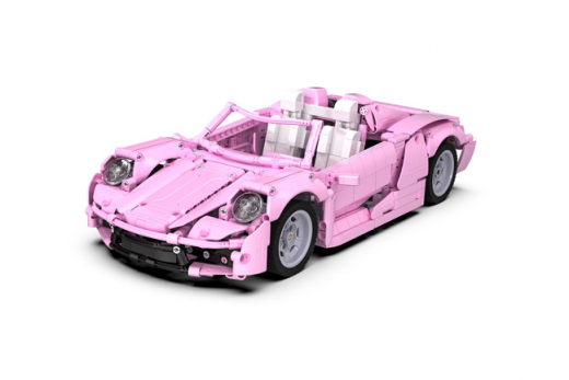 CaDA Klemmbausteine Auto Pink Holiday - 1181 Teile