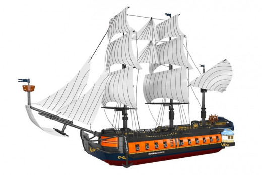 MouldKing Klemmbausteine Segelschiff The Imperial Guard Ship - 3580 Teile