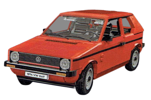 COBI Klemmbausteine Auto Maßstab 1:12 VW Golf Baujahr 1974-1983 - 1533 Teile