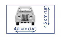 COBI Klemmbausteine Auto CITROEN 2CV TYPE A 1949 - 80 Teile