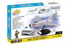 COBI Klemmbausteine Flugzeug MIG-15 FAGOT - 504 Teile