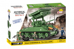 COBI Klemmbausteine Artillerie M4A3 Sherman mit T34 Calli Executive Edition - 1230 Teile