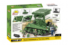 COBI Klemmbausteine Artillerie M4A3 Sherman mit T34 Calli Executive Edition - 1230 Teile