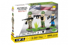 COBI Klemmbausteine Figuren Set 2. Weltkrieg D-Day 1944 Amerikanische Truppen - 30 Teile