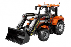 Reobrix Klemmbausteine Mechanischer Traktor mit Schaufel - 1496 Teile