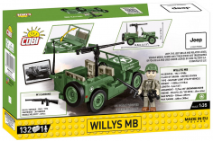 COBI Klemmbausteine Auto Jeep Willys MB & M2 Geschütz - 132 Teile