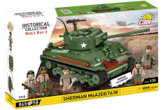 COBI Klemmbausteine Panzer Sherman M4A2E8(76)W - 865 Teile